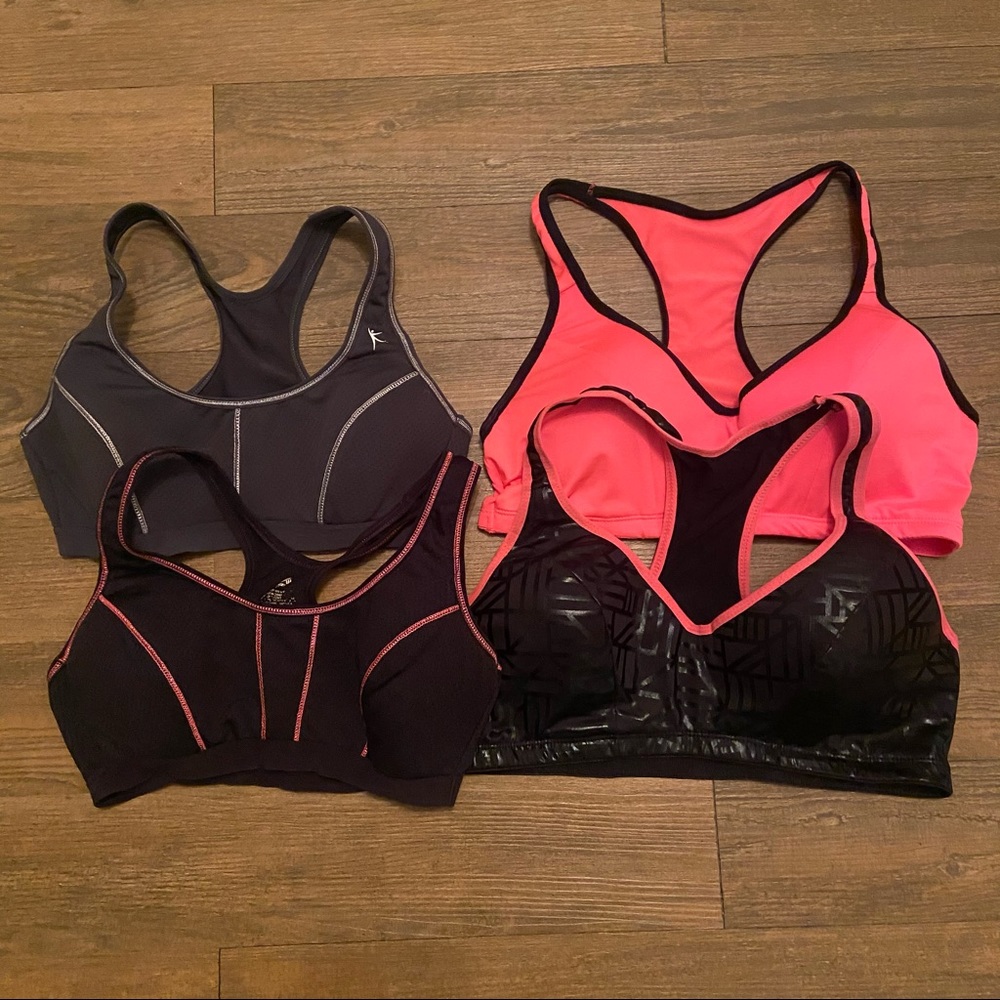 Lot of Sports Bras with Built-in Padding
